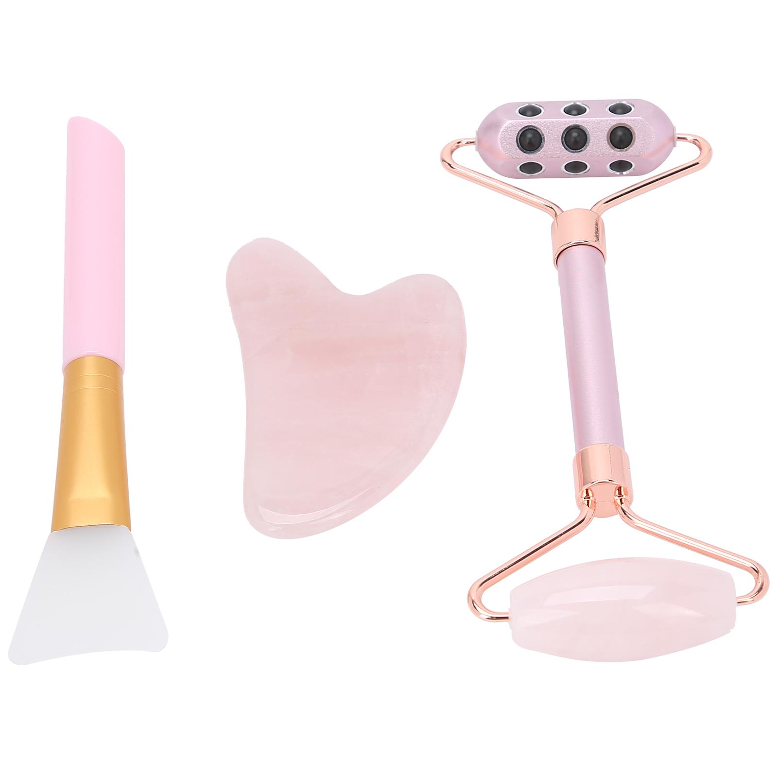 Массажер для лица с роликами Гуаша, набор кистей для массажа, набор инструментов для красоты (розовый)
Массажер для лица с роликами Гуаша, набор кистей для массажа, набор инструментов для красоты (розовый)