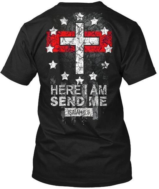 Send Me Firefighter - Here I Am Isaiah6:8 TTshirt Made in the USA Size S to 5XL S
Send Me Firefighter - Here I Am Isaiah6:8 TTshirt Made in the USA Size S to 5XL S