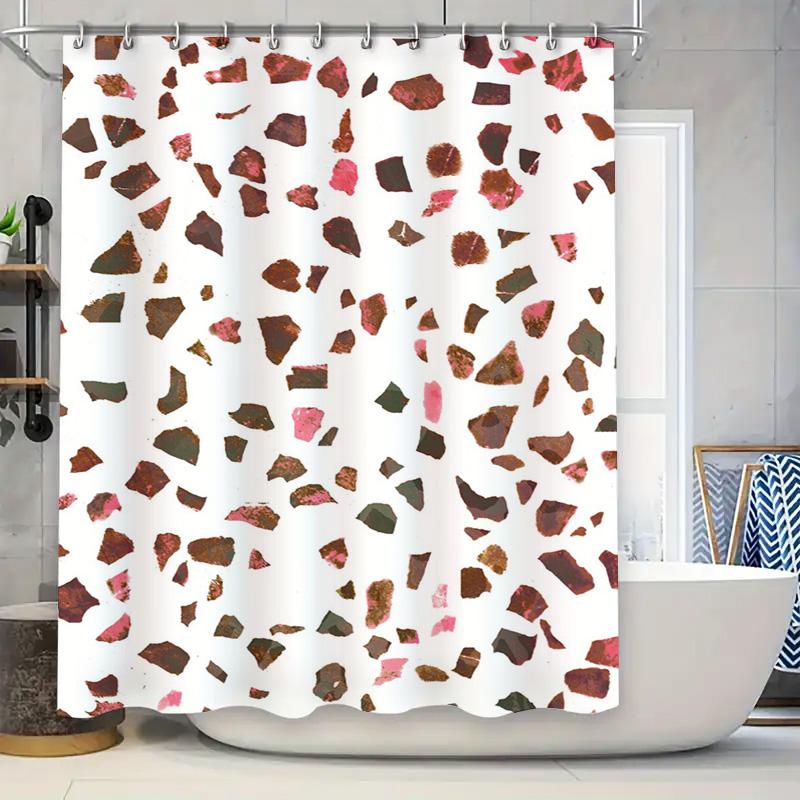 Colorful Abstract Print Shower Curtain Rustic Coral Pink, White and Brown Splash Design for Bathroom Decorations Size Customizab 90x180cm
Colorful Abstract Print Shower Curtain Rustic Coral Pink, White and Brown Splash Design for Bathroom Decorations Size Customizab 90x180cm