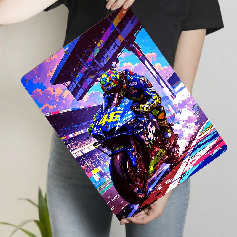 Cool Motorcycle Racer Printed Metal Tin Sign Home Bedroom Decor Living Room Wall Art Hanging Ornament 20x30cm(7.8x11.8inch)
Cool Motorcycle Racer Printed Metal Tin Sign Home Bedroom Decor Living Room Wall Art Hanging Ornament 20x30cm(7.8x11.8inch)