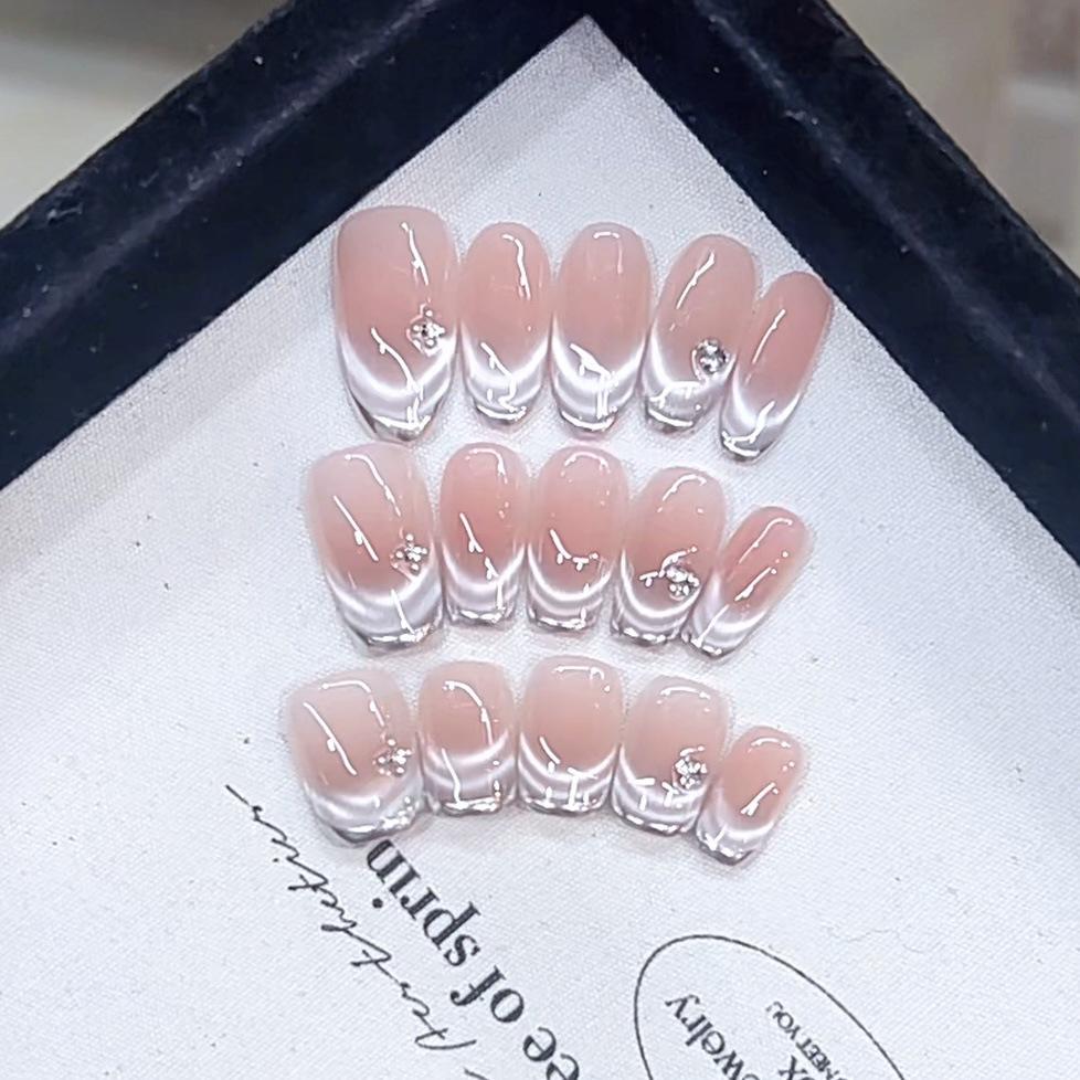 Hand-woven Armor New Style Fantasy Fingertip Magic Mirror Pink Blush French Cat Eye Pure Nail Art Sticker Large L
Hand-woven Armor New Style Fantasy Fingertip Magic Mirror Pink Blush French Cat Eye Pure Nail Art Sticker Large L