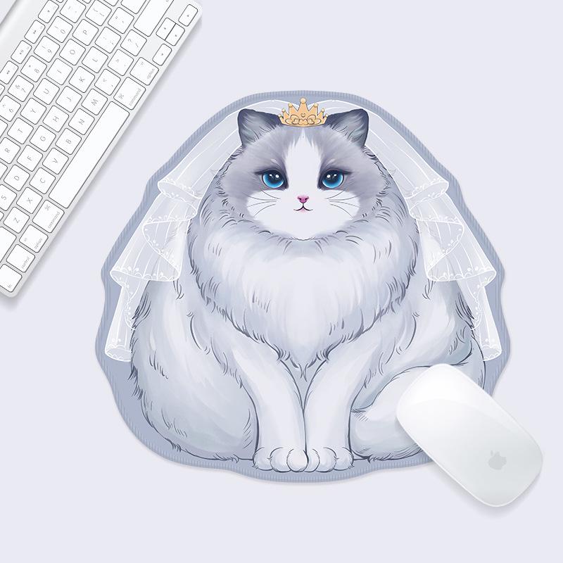 Милый мультяшный коврик для мыши с кошкой - Маленький, Неправильной формы, Нескользящий, С обработанным краем для офисного или компьютерного стола
Милый мультяшный коврик для мыши с кошкой - Маленький, Неправильной формы, Нескользящий, С обработанным краем для офисного или компьютерного стола
