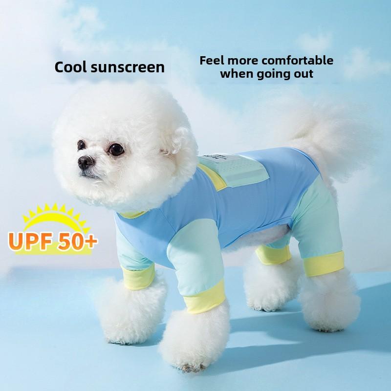 Summer Dog Going Out Sunscreen Cooling Color Matching Four-foot Sunscreen Clothing Medium and Small Dog Cat Cooling Pet Dog Clothing XS
Summer Dog Going Out Sunscreen Cooling Color Matching Four-foot Sunscreen Clothing Medium and Small Dog Cat Cooling Pet Dog Clothing XS