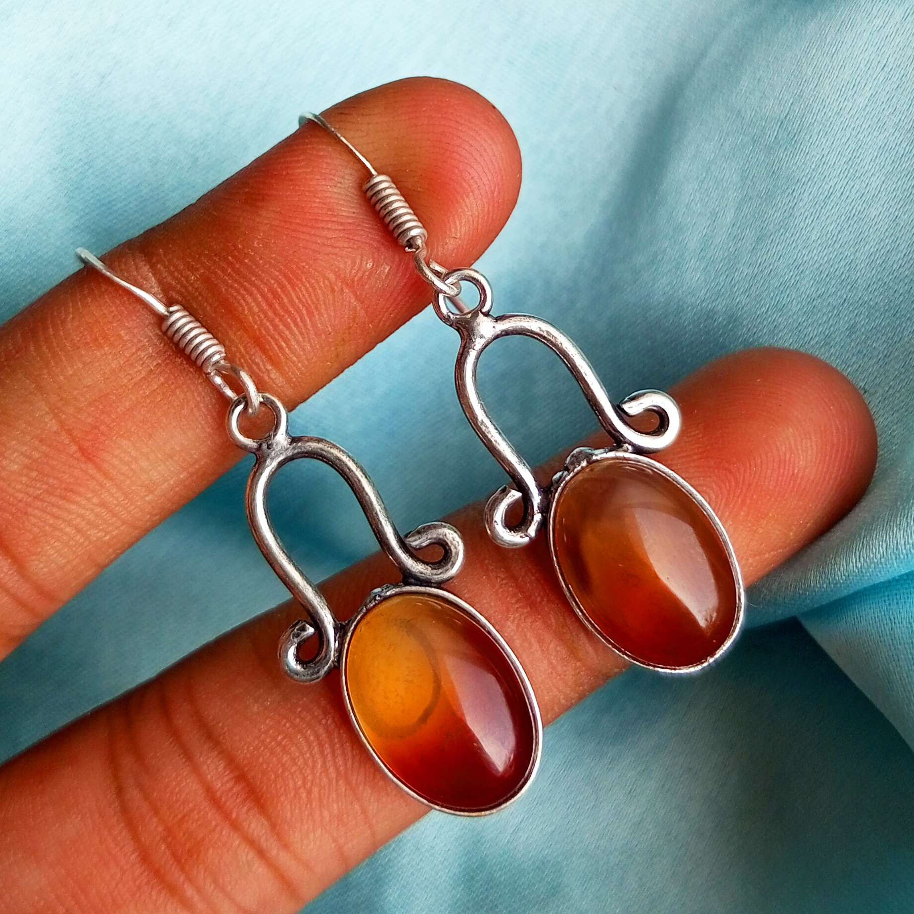 Sunstone Gemstone 925 Sterling Silver Plated Party Wear Hook Earrings Jewelry NST-J2H10673
Sunstone Gemstone 925 Sterling Silver Plated Party Wear Hook Earrings Jewelry NST-J2H10673