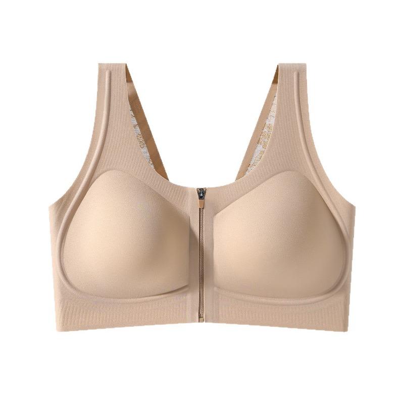 Champagne Seamless Front Zip Bra with Wide Straps and Wireless Support M дубильная кора
Champagne Seamless Front Zip Bra with Wide Straps and Wireless Support M дубильная кора