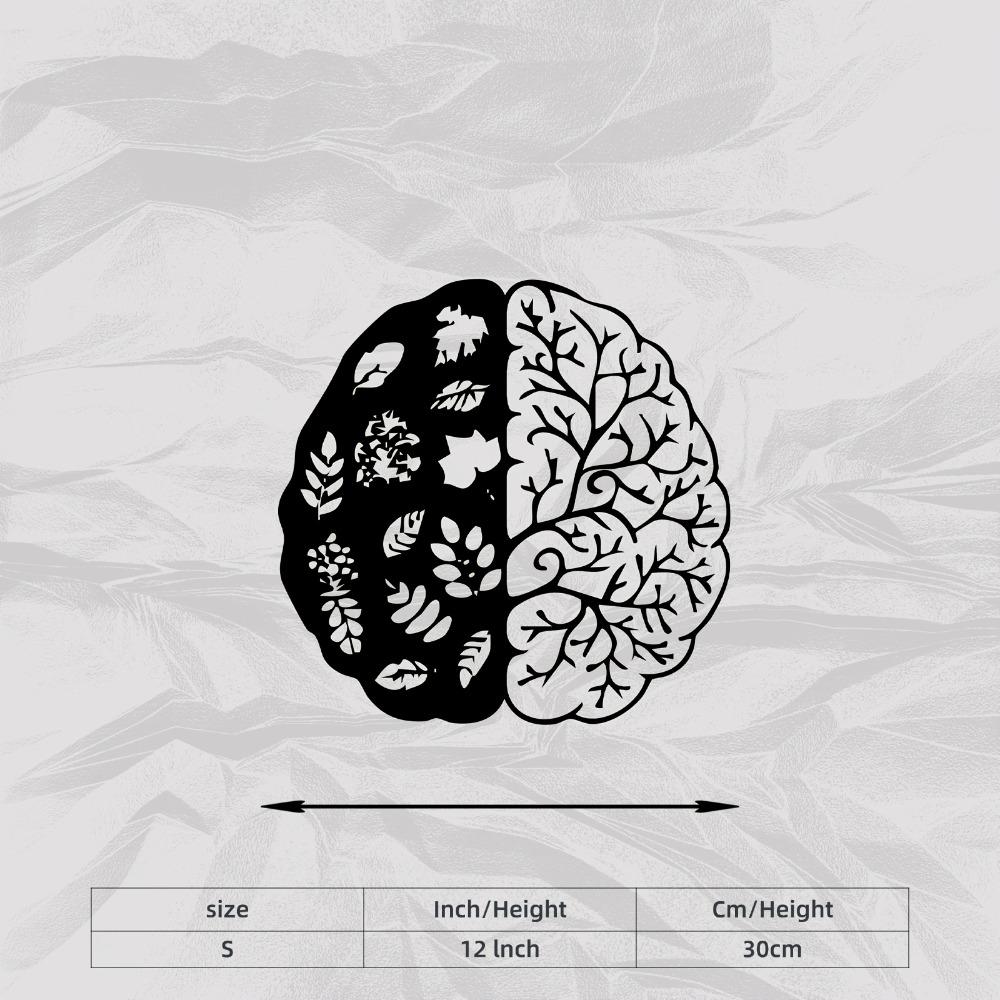 Iron Brain with Leaves Metal Wall Art Botanical Neuroscience Sculpture Cerebral Statue Home Office Garden Decor Unique Gift for Nature Lovers S/30cm/12inch
Iron Brain with Leaves Metal Wall Art Botanical Neuroscience Sculpture Cerebral Statue Home Office Garden Decor Unique Gift for Nature Lovers S/30cm/12inch