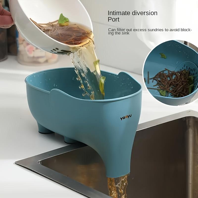 Elephant Shaped Drain Strainer Multi-Functional Corner Sink Draining Basket For Fruit And Vegetable Washing- Kitchen Accessories синий
Elephant Shaped Drain Strainer Multi-Functional Corner Sink Draining Basket For Fruit And Vegetable Washing- Kitchen Accessories синий
