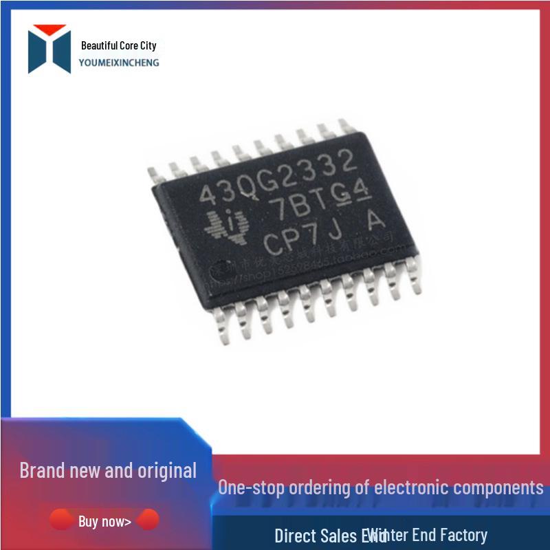 MSP430G2332IPW20R 16-bit Microcontroller TSSOP20 Chip
MSP430G2332IPW20R 16-bit Microcontroller TSSOP20 Chip