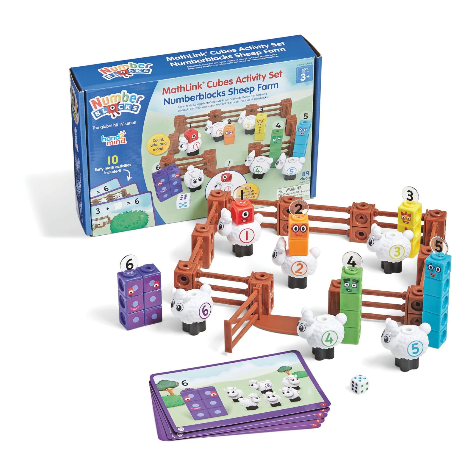 Numberblocks Математические кубики Активность Овечка Числовая игра до Образовательные Возрасты 96093 Набор, Ферма, 6, Игрушка, 3+, (Подлинный продукт)
Numberblocks Математические кубики Активность Овечка Числовая игра до Образовательные Возрасты 96093 Набор, Ферма, 6, Игрушка, 3+, (Подлинный продукт)