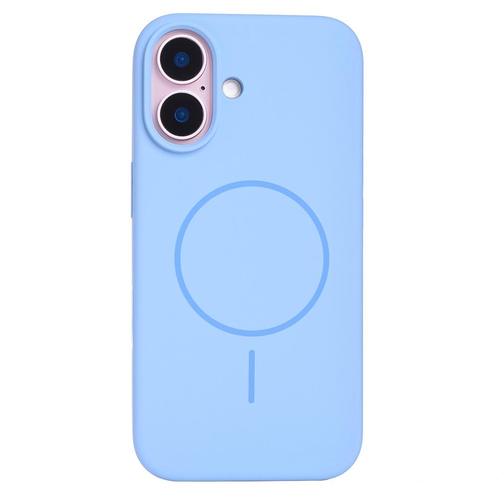 For iPhone 16 Case Compatible with MagSafe Liquid Silicone Phone Back Cover with Camera Button Baby Blue
For iPhone 16 Case Compatible with MagSafe Liquid Silicone Phone Back Cover with Camera Button Baby Blue