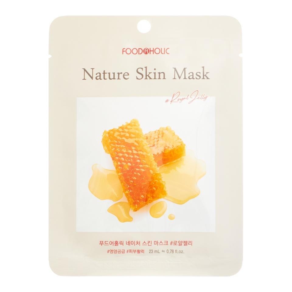 FOODAHOLIC NATURE SKIN MASK #ROYAL JELLY Тканевая маска для лица с экстрактом маточного молочка
FOODAHOLIC NATURE SKIN MASK #ROYAL JELLY Тканевая маска для лица с экстрактом маточного молочка