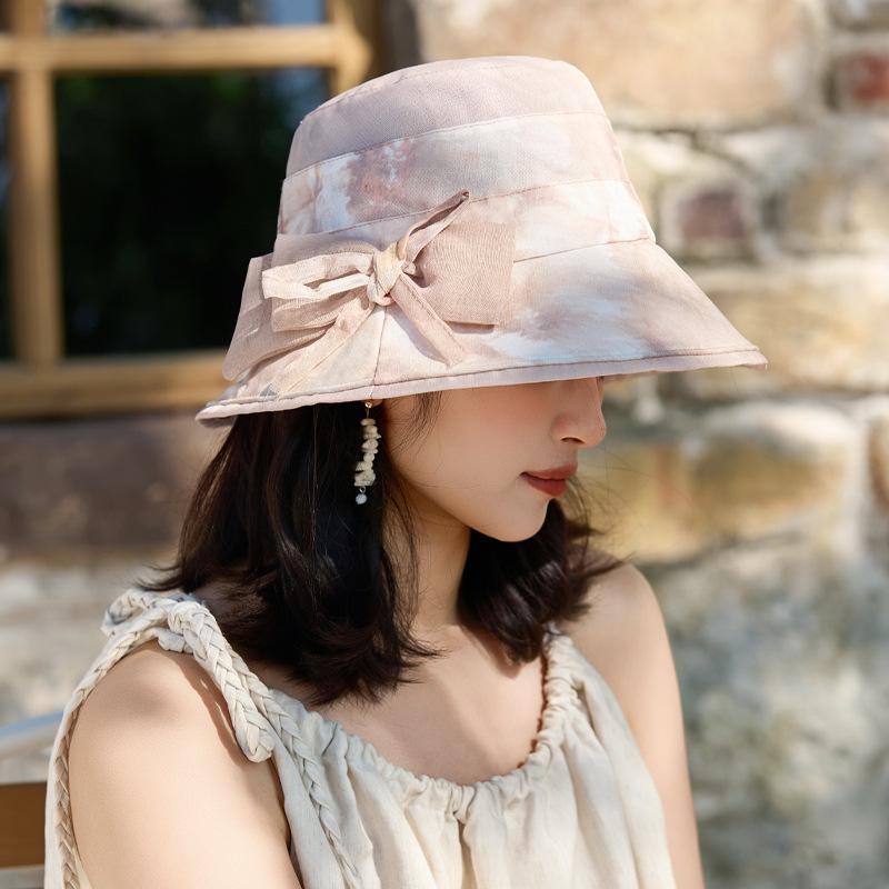 Летняя шляпа женская с бантом солнцезащитная шляпа от солнца для путешествий на открытом воздухе с принтом красивая шляпа-ведро One Size
Летняя шляпа женская с бантом солнцезащитная шляпа от солнца для путешествий на открытом воздухе с принтом красивая шляпа-ведро One Size