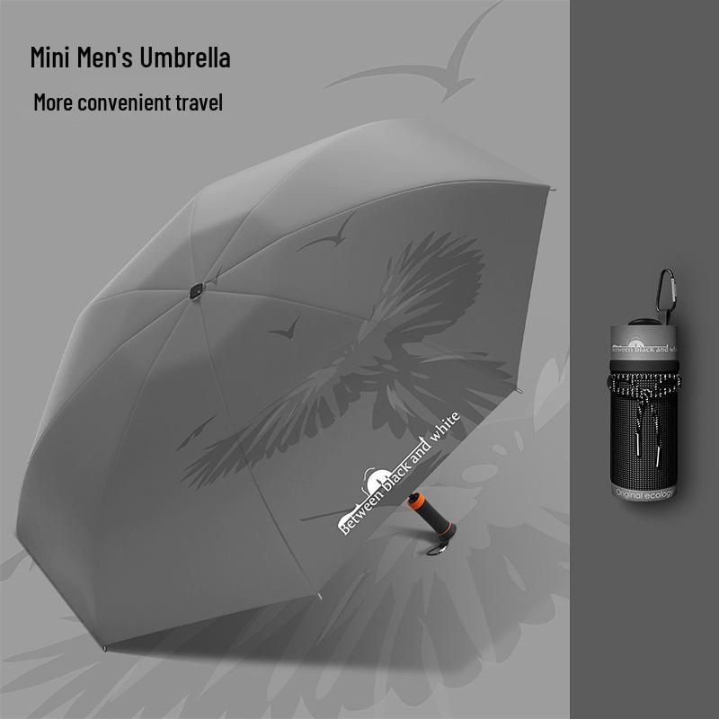 Men’s Mini Umbrella with Hidden Handle & Black Glue for Sun/Rain Protection - Custom Prints Available 8k сірий колір
Men’s Mini Umbrella with Hidden Handle & Black Glue for Sun/Rain Protection - Custom Prints Available 8k сірий колір