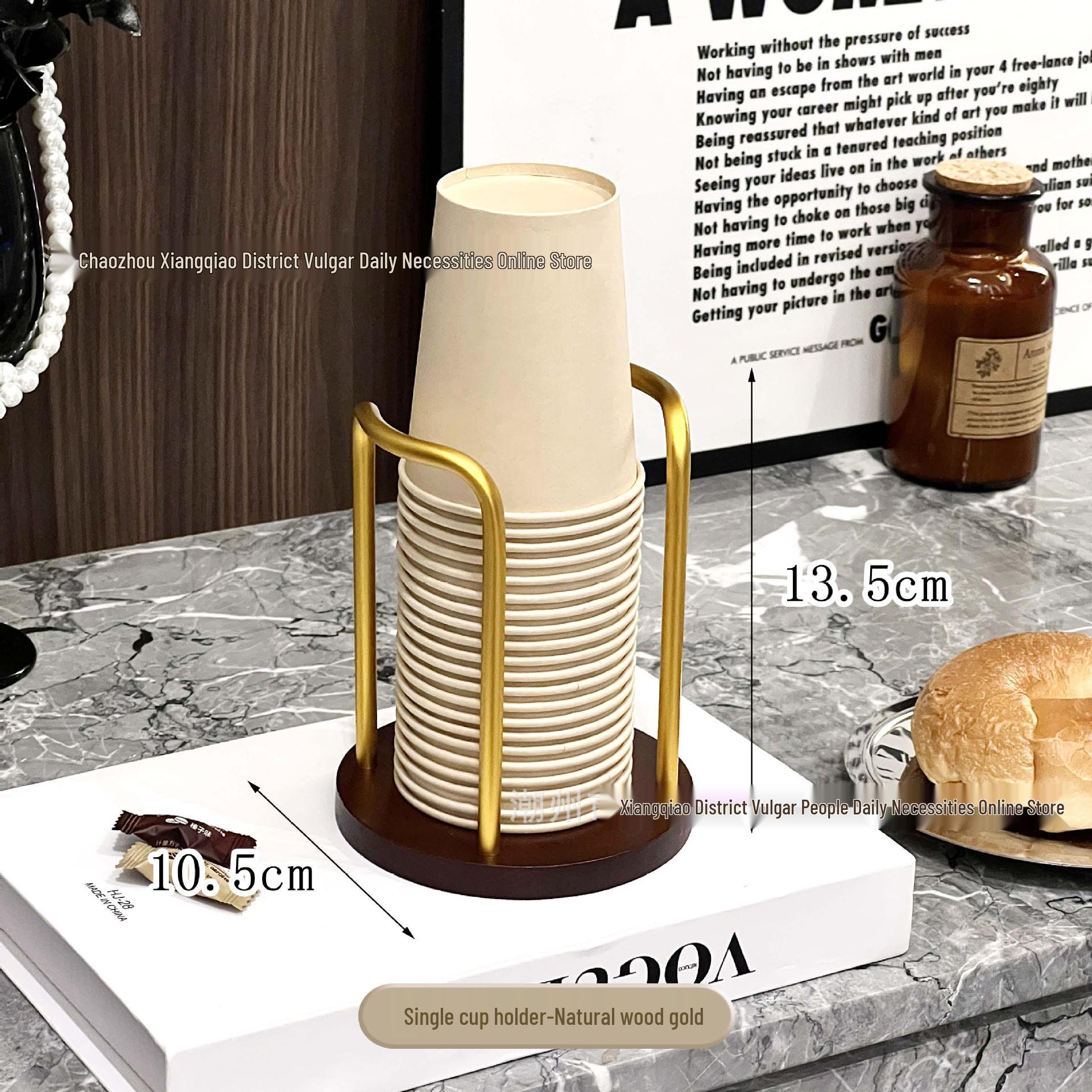 Walnut Cup Holder Dispenser & Storage Rack
Walnut Cup Holder Dispenser & Storage Rack