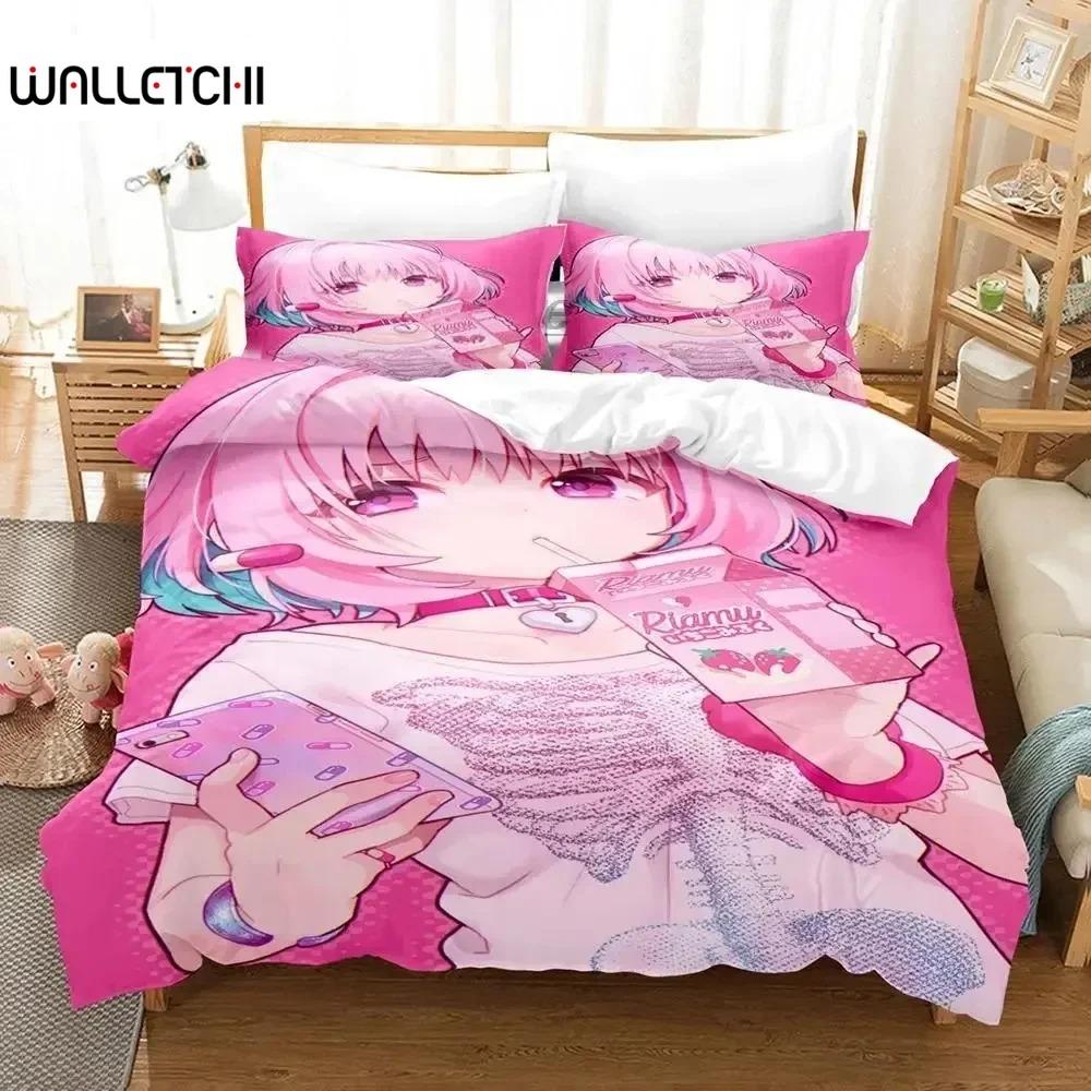 Комплект постельного белья Anime Riamu Yumemi, пододеяльник, постельный комплект, пододеяльник, наволочка, одеяло размера king-size, комплект постельного белья для мальчиков и взрослых EU Single 135x200cm
Комплект постельного белья Anime Riamu Yumemi, пододеяльник, постельный комплект, пододеяльник, наволочка, одеяло размера king-size, комплект постельного белья для мальчиков и взрослых EU Single 135x200cm