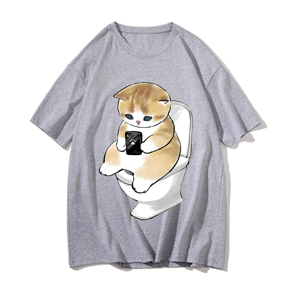 Cute Kitten Cat Play Games Print Avantgarde Fashion Trend Loose Cotton Round Neck Short Sleeve Unisexs Tshirt Korean Clothing 4XL
Cute Kitten Cat Play Games Print Avantgarde Fashion Trend Loose Cotton Round Neck Short Sleeve Unisexs Tshirt Korean Clothing 4XL