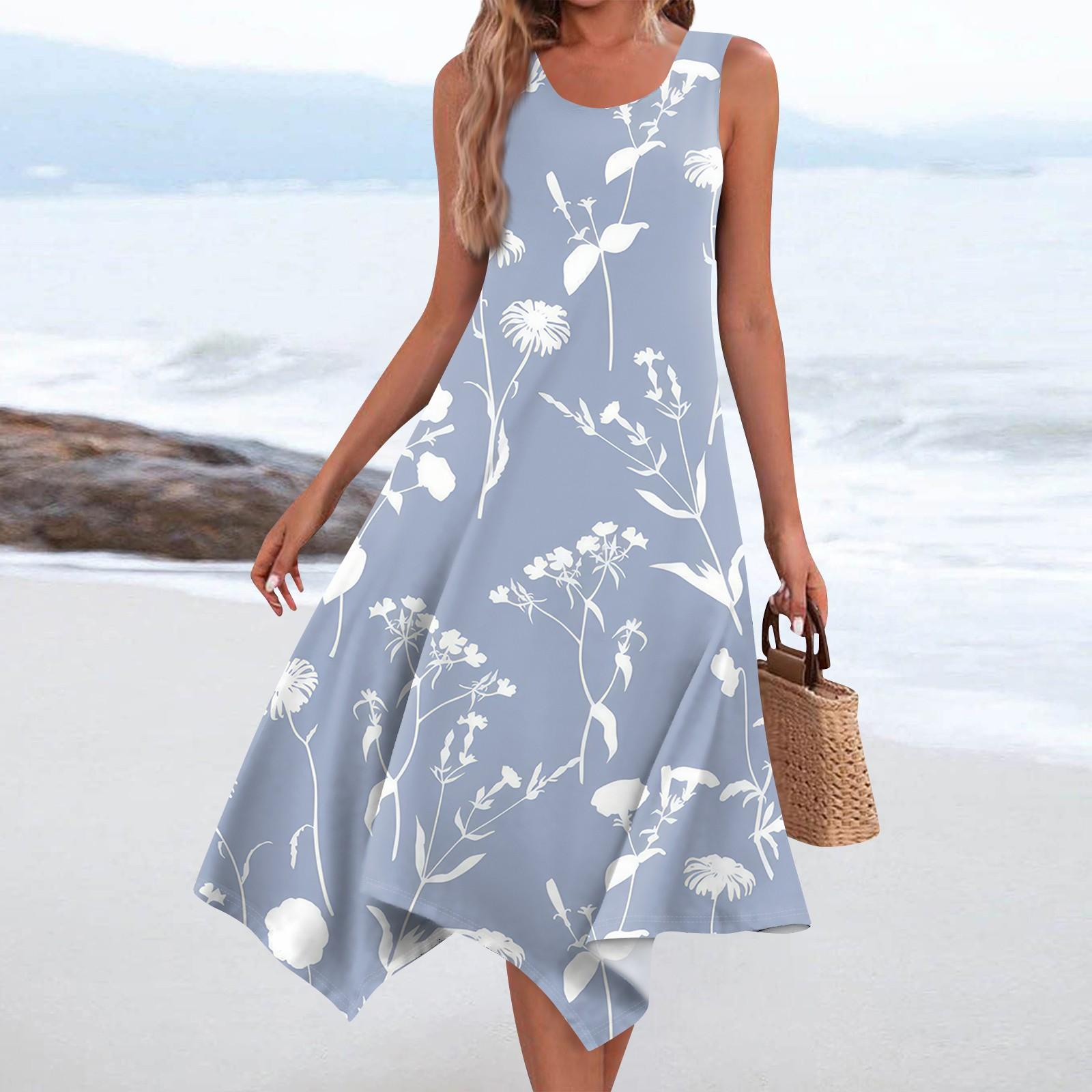Women s Casual Fashion Round Neck Sleeveless Floral Print Irregular Hem Midi Dress L світло-фіолетового кольору
Women s Casual Fashion Round Neck Sleeveless Floral Print Irregular Hem Midi Dress L світло-фіолетового кольору