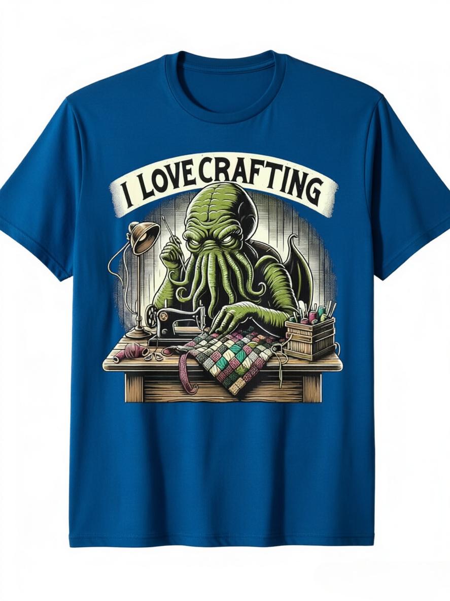 Funny I Love Crafting Cthulhu TShirt Unisex Women Casual Loose Summer Tee Sewing Hobby Print Streetwear S
Funny I Love Crafting Cthulhu TShirt Unisex Women Casual Loose Summer Tee Sewing Hobby Print Streetwear S