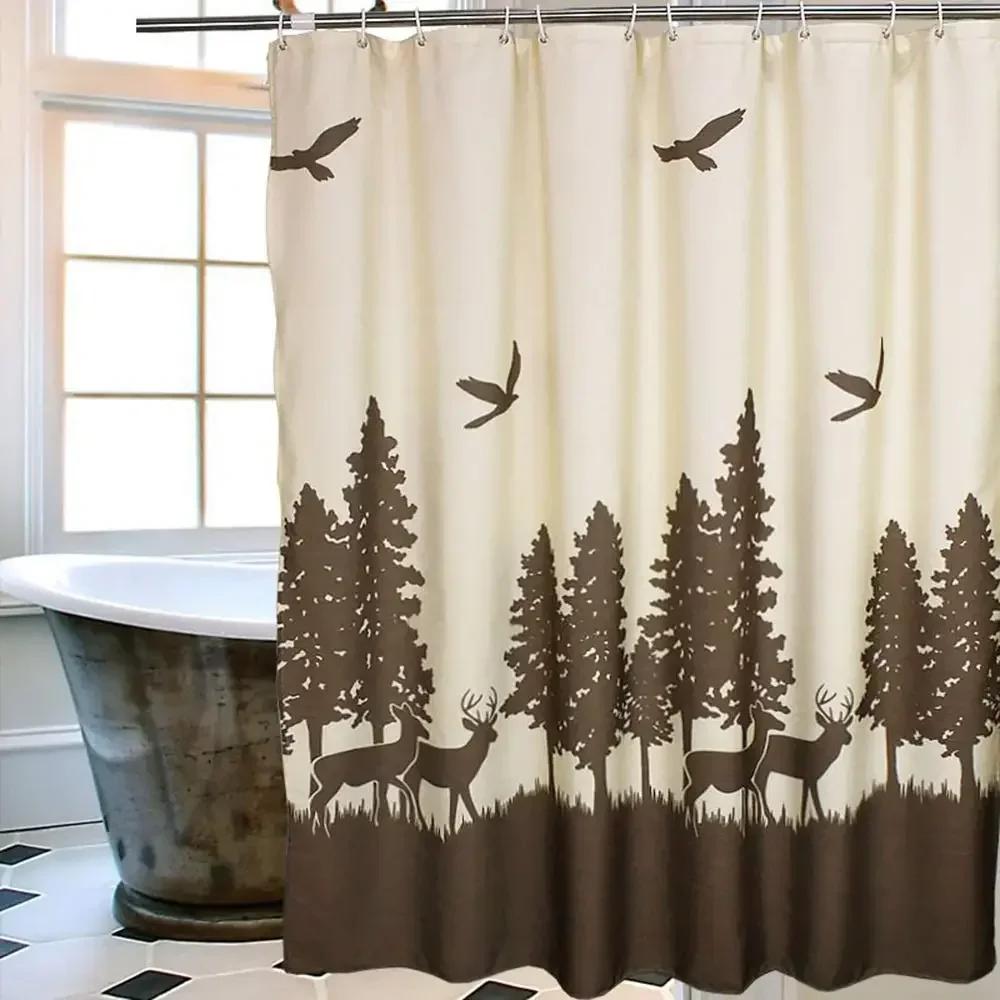 Elk Shower Curtain Animals Theme Deer Safair In Stream River At Forest Sunset Shower Curtain Fabric Bathroom Decor Curtains W60H190(CM)-1 Pcs
Elk Shower Curtain Animals Theme Deer Safair In Stream River At Forest Sunset Shower Curtain Fabric Bathroom Decor Curtains W60H190(CM)-1 Pcs
