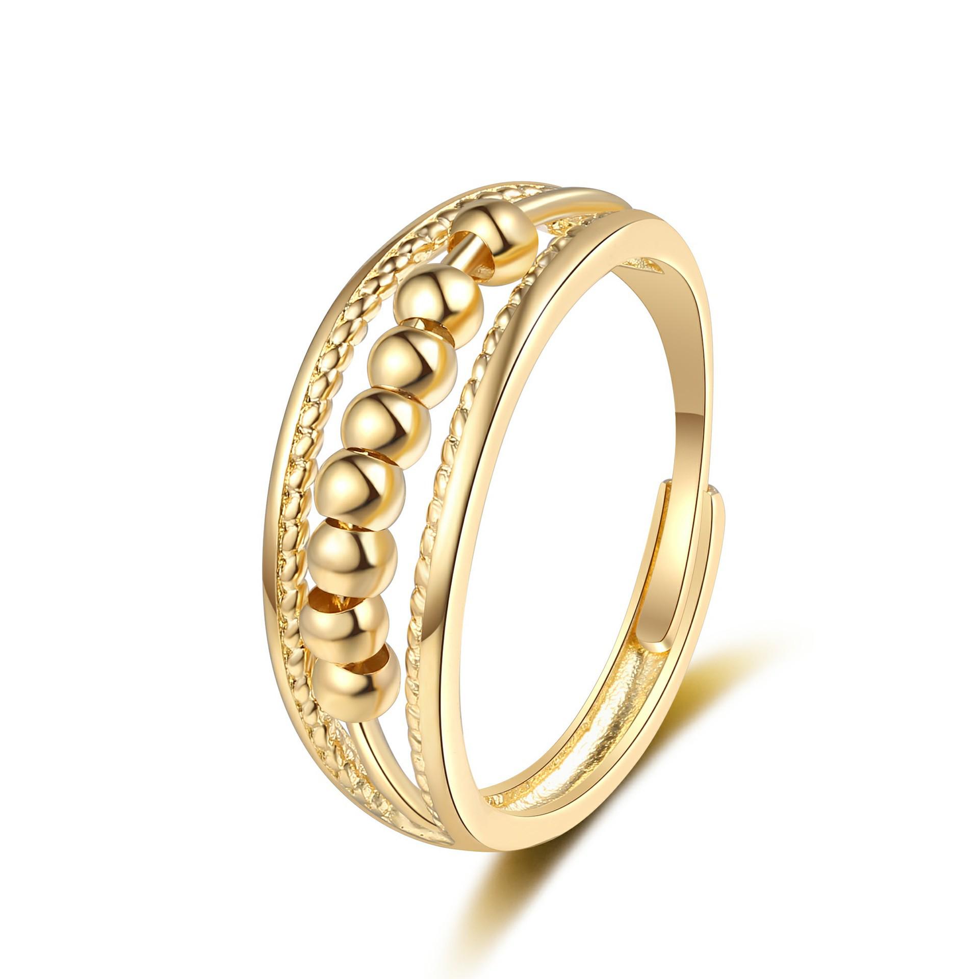 European-American Stylish Polka Dot Beaded Anti-Stress Rotating Ring for Women Adjustable Open
European-American Stylish Polka Dot Beaded Anti-Stress Rotating Ring for Women Adjustable Open