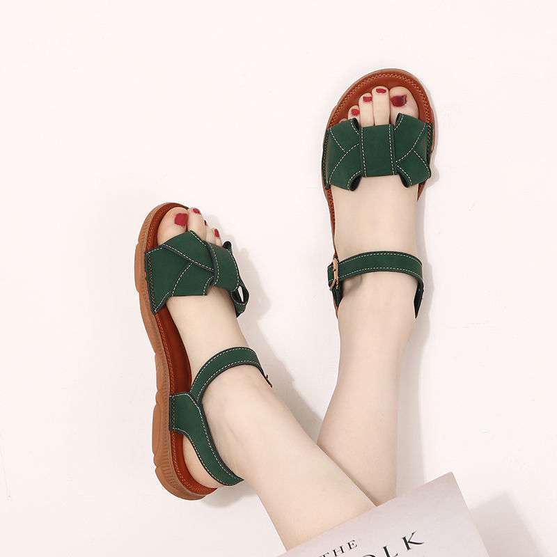 женские летние сандалии на говяжьей подошве, новая корейская версия, универсальные, на плоском каблуке, студенческая обувь, мягкая подошва, обувь для беременных женщин и матерей 42
женские летние сандалии на говяжьей подошве, новая корейская версия, универсальные, на плоском каблуке, студенческая обувь, мягкая подошва, обувь для беременных женщин и матерей 42