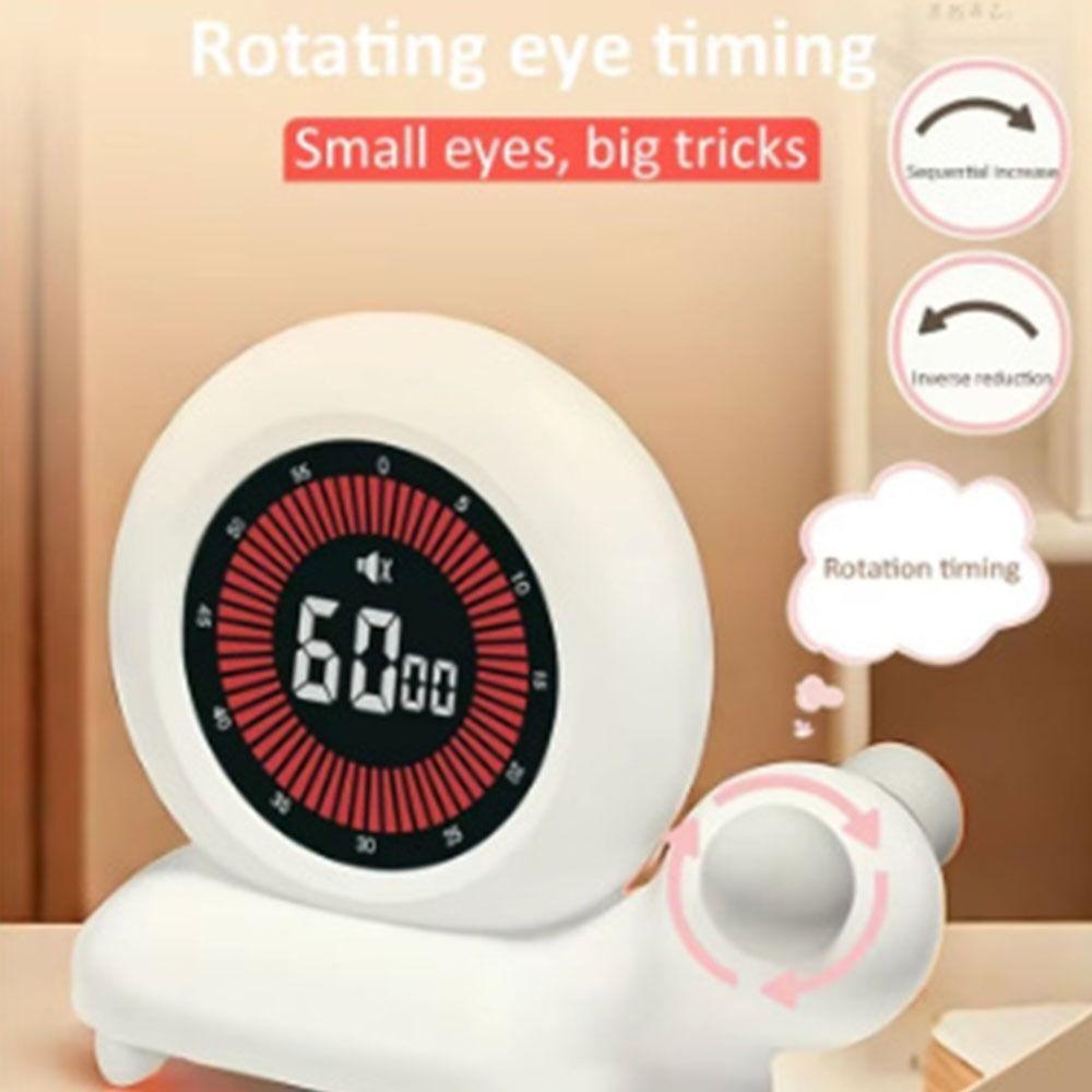 LED Display Snail Visual Timer Rechargeable Rotary Timer Digital Luminous Timer Timer Reminder
LED Display Snail Visual Timer Rechargeable Rotary Timer Digital Luminous Timer Timer Reminder