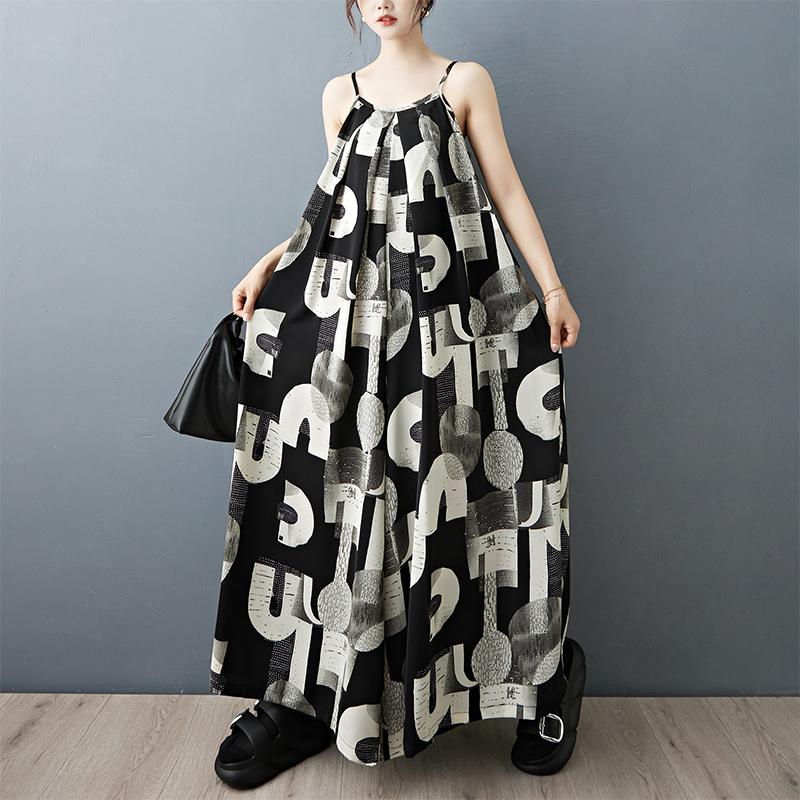 DIMANAF Plus Size Loose Dress Women 2025 Chiffon New Summer Style Elegant Sleeveless Shirt Dress One Size чорний
DIMANAF Plus Size Loose Dress Women 2025 Chiffon New Summer Style Elegant Sleeveless Shirt Dress One Size чорний