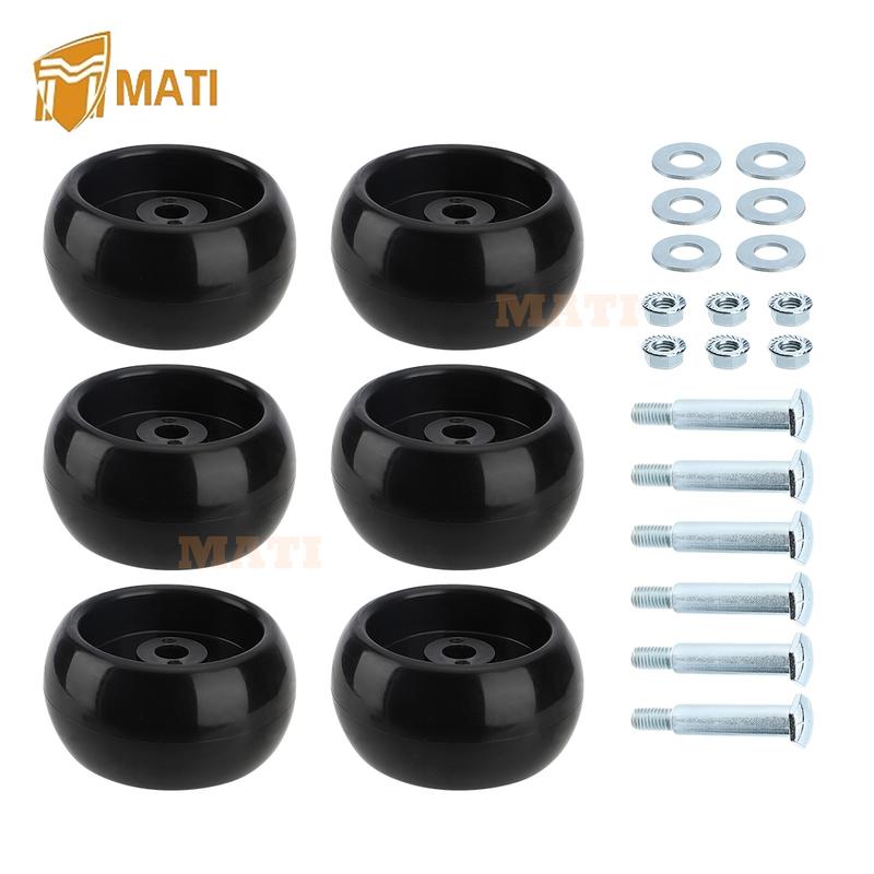 6Pcs Deck Wheel Kit for Ferris IS700Z Deck 52 F125XT Deck 48 F160Z Deck 48 for Murray YT2452 YT2652 ZT1842 ZT2042 2204320
6Pcs Deck Wheel Kit for Ferris IS700Z Deck 52 F125XT Deck 48 F160Z Deck 48 for Murray YT2452 YT2652 ZT1842 ZT2042 2204320