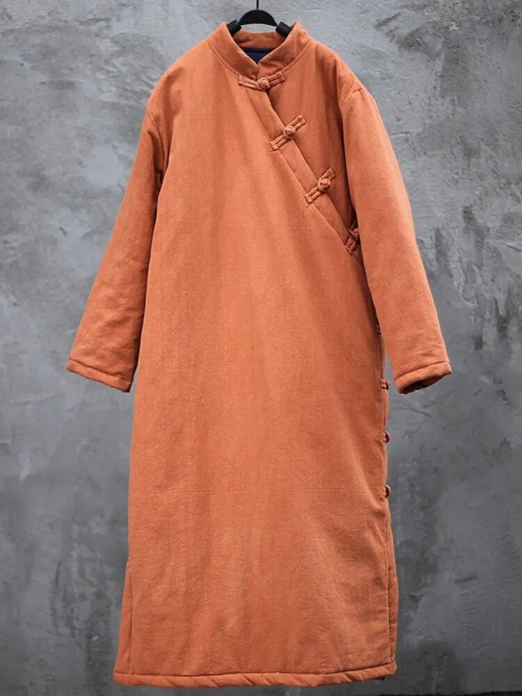 Жіночі парки Johnature у китайському стилі, теплі зимові халати з довгими рукавами, суцільні бавовняні льонні пальто та бавовняні парки One Size помаранчевий
Жіночі парки Johnature у китайському стилі, теплі зимові халати з довгими рукавами, суцільні бавовняні льонні пальто та бавовняні парки One Size помаранчевий