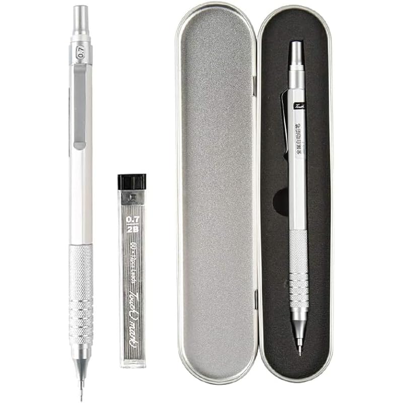 mechanical pencil luxury Mechanical pencil 0.3mm 0.5mm 0.7mm metal silver propelling pencil with rubber , easy to write , Cool, Stylish, Popular
mechanical pencil luxury Mechanical pencil 0.3mm 0.5mm 0.7mm metal silver propelling pencil with rubber , easy to write , Cool, Stylish, Popular