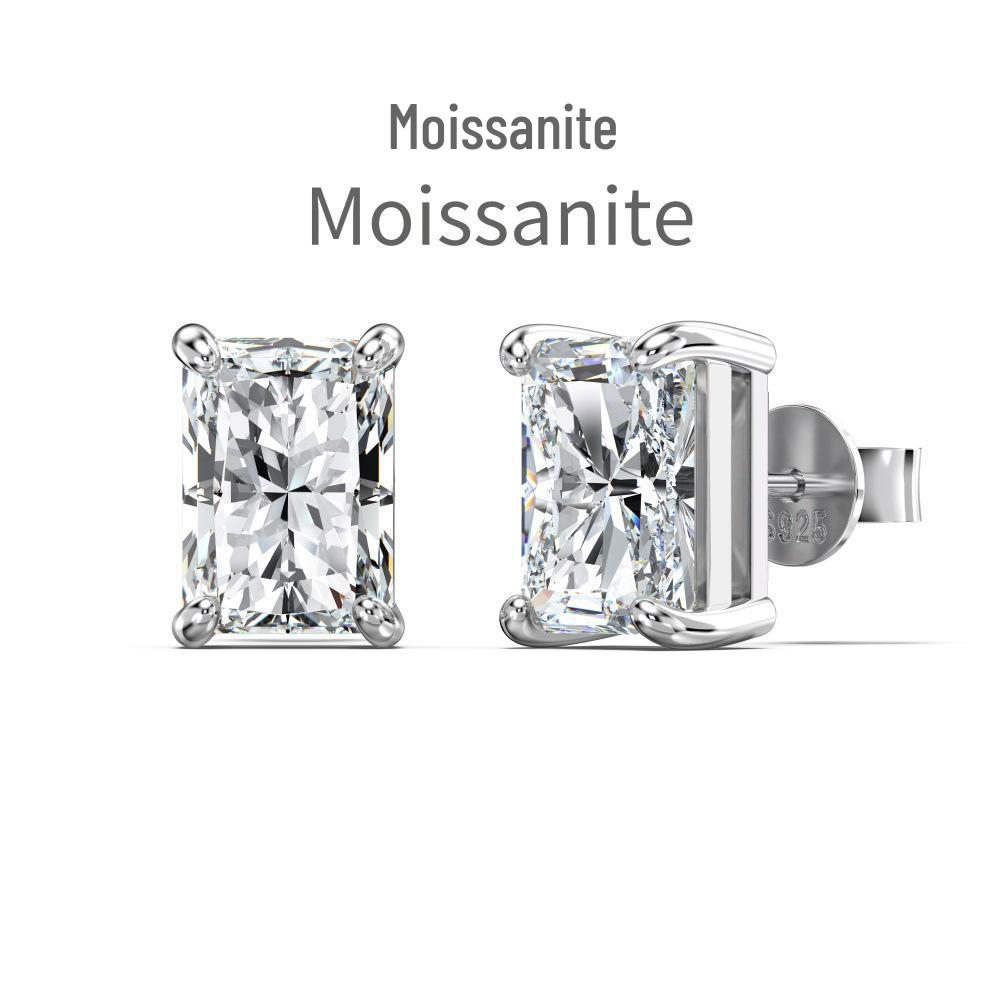 Mo Sang S925 Sterling Silver Square Sugar Design Earrings, 1 Carat D Color, Exquisite & Versatile Women s Jewelry. 925 Silver
Mo Sang S925 Sterling Silver Square Sugar Design Earrings, 1 Carat D Color, Exquisite & Versatile Women s Jewelry. 925 Silver