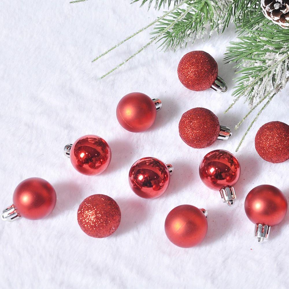 Plastic Christmas Tree Pendant Red Electroplated Ball Crafts Christmas Ball Set Background Layout 36 Pcs
Plastic Christmas Tree Pendant Red Electroplated Ball Crafts Christmas Ball Set Background Layout 36 Pcs