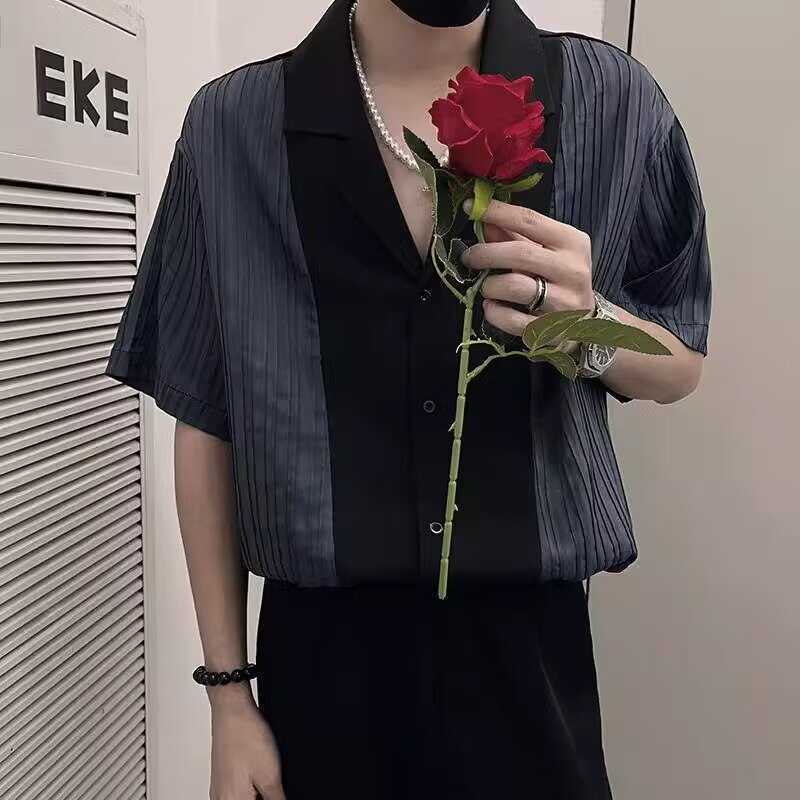 Мужская рубашка Стильный дизайн Рукава три четверти Цветная вставка Модная Универсальная Крутая рубашка 4XL чёрный
Мужская рубашка Стильный дизайн Рукава три четверти Цветная вставка Модная Универсальная Крутая рубашка 4XL чёрный