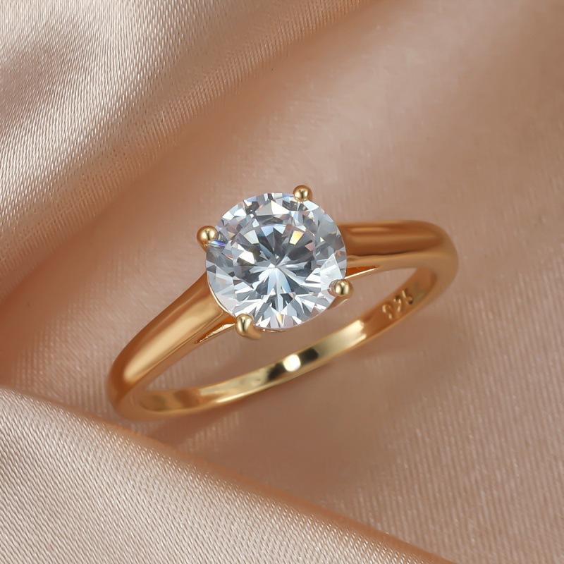 Wish new gold four-claw 8mm white round diamond ring retro versatile premium glossy simple jewelry no. 10 золотий
Wish new gold four-claw 8mm white round diamond ring retro versatile premium glossy simple jewelry no. 10 золотий