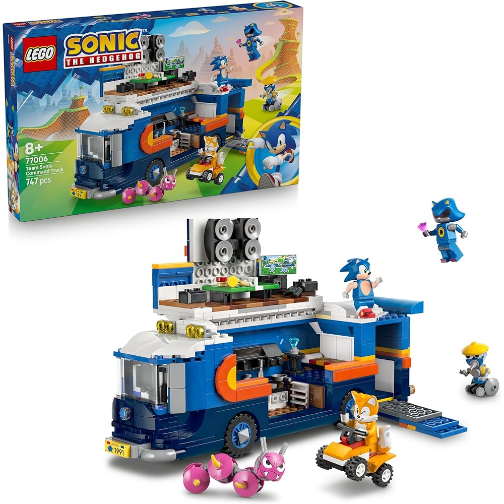 LEGO Sonic the Hedgehog Team Sonic Command Truck Toy Building Blocks for Kids Ages 8-10
LEGO Sonic the Hedgehog Team Sonic Command Truck Toy Building Blocks for Kids Ages 8-10