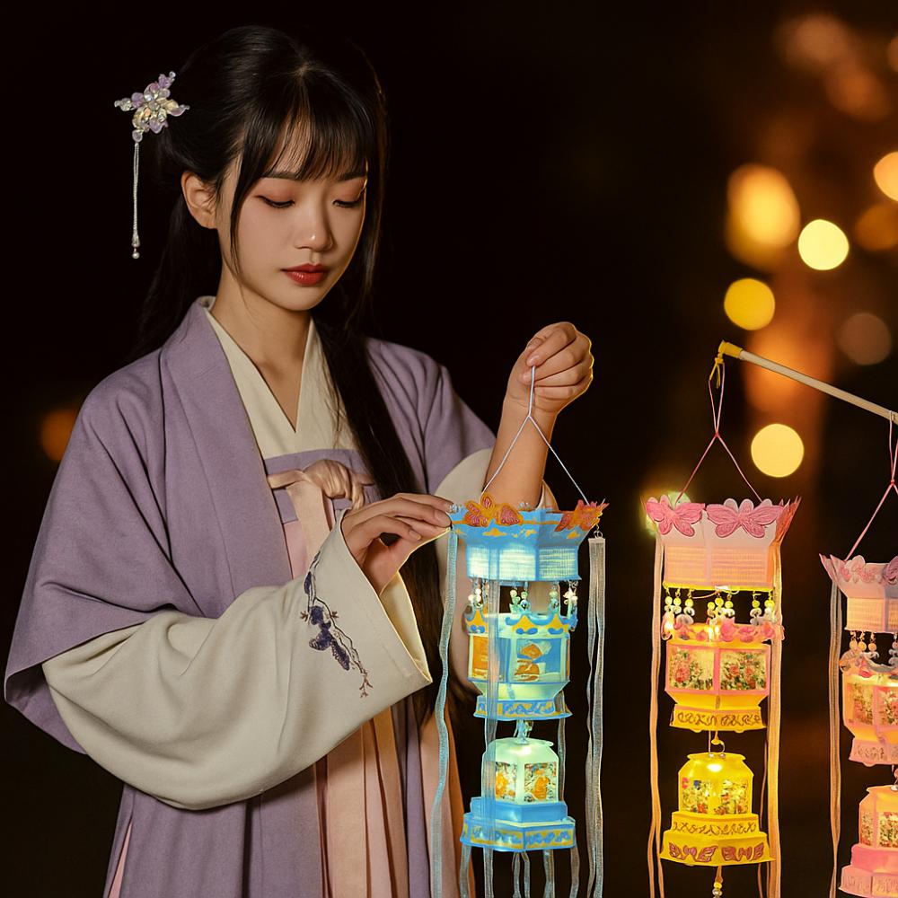 Paper Middle Autumn Festival Lantern Handmade Children DIY Lantern Material Bag Craft Toys Style3
Paper Middle Autumn Festival Lantern Handmade Children DIY Lantern Material Bag Craft Toys Style3