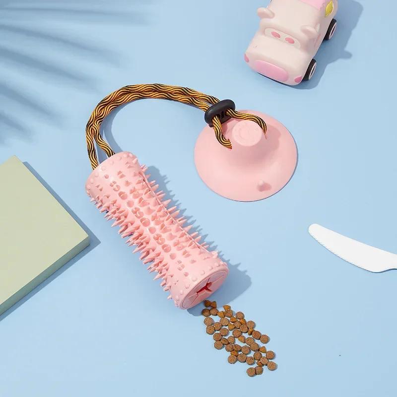 Новая игрушка для собак, мячик с присоской, утечка, мячик для еды, сопротивление укусу, резиновая игрушка для чистки моляров для домашних животных розовый
Новая игрушка для собак, мячик с присоской, утечка, мячик для еды, сопротивление укусу, резиновая игрушка для чистки моляров для домашних животных розовый