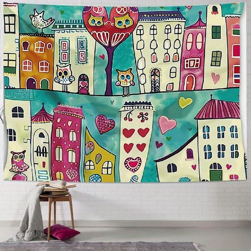 Whimsical Cityscape Tapestry Colorful and Playful Wall Art for a Cheerful Joyful and Delightfully Unique Decor Statement 74x94cm(29x37in)
Whimsical Cityscape Tapestry Colorful and Playful Wall Art for a Cheerful Joyful and Delightfully Unique Decor Statement 74x94cm(29x37in)