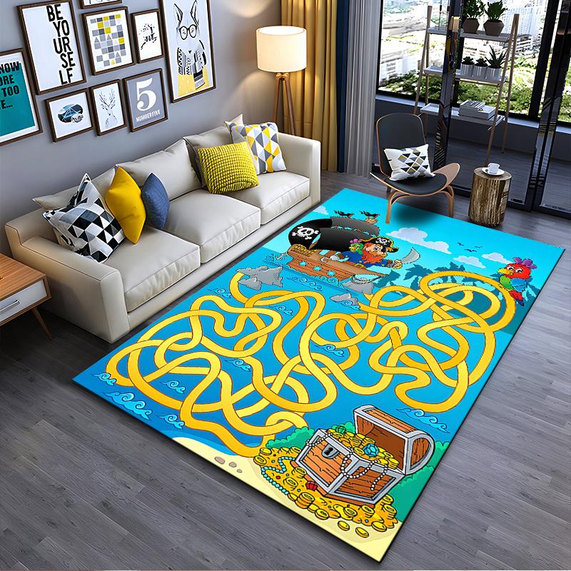 Colorful Pirate Adventure Rug with Treasure Map Design Suitable for use as an anti-slip game mat for living room and bedroom sofas 40x60cm( 15x23in )
Colorful Pirate Adventure Rug with Treasure Map Design Suitable for use as an anti-slip game mat for living room and bedroom sofas 40x60cm( 15x23in )