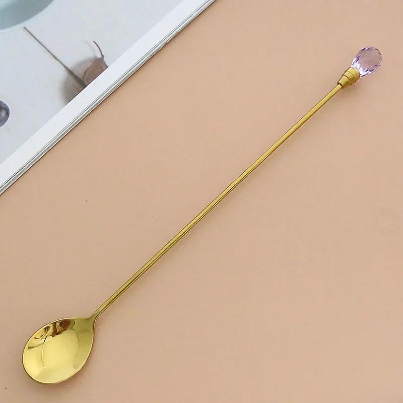 Чайная ложка из нержавеющей стали с длинной ручкой, алмазная ложка для льда, идеально подходит для десерта, мороженого, кофе, коктейля, кружки
Чайная ложка из нержавеющей стали с длинной ручкой, алмазная ложка для льда, идеально подходит для десерта, мороженого, кофе, коктейля, кружки