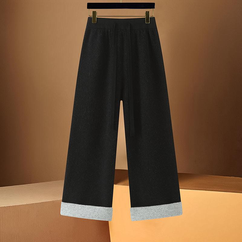 Women s 100% Wool Wide-Leg Knit Pants - Autumn/Winter Versatile, Thickened, Warm, Pure Wool Long Pants Large
Women s 100% Wool Wide-Leg Knit Pants - Autumn/Winter Versatile, Thickened, Warm, Pure Wool Long Pants Large