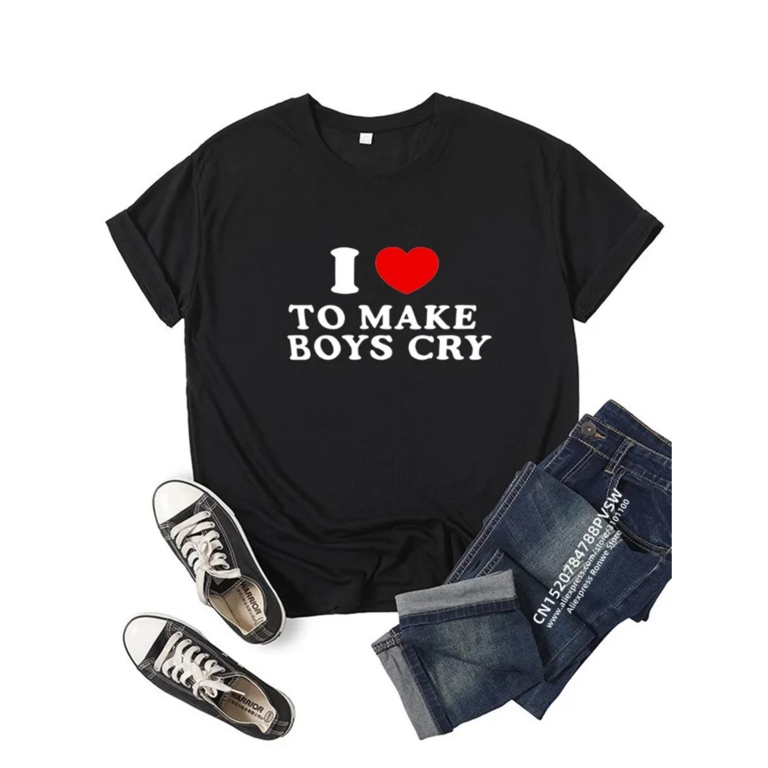 Women I Love to Make Boy Cry Funny T Shirt Girl Graphic Fashion Harajuku 2023 Streewear Clothes Causal Female Y2K Tops Tee XXXXXL чорний
Women I Love to Make Boy Cry Funny T Shirt Girl Graphic Fashion Harajuku 2023 Streewear Clothes Causal Female Y2K Tops Tee XXXXXL чорний