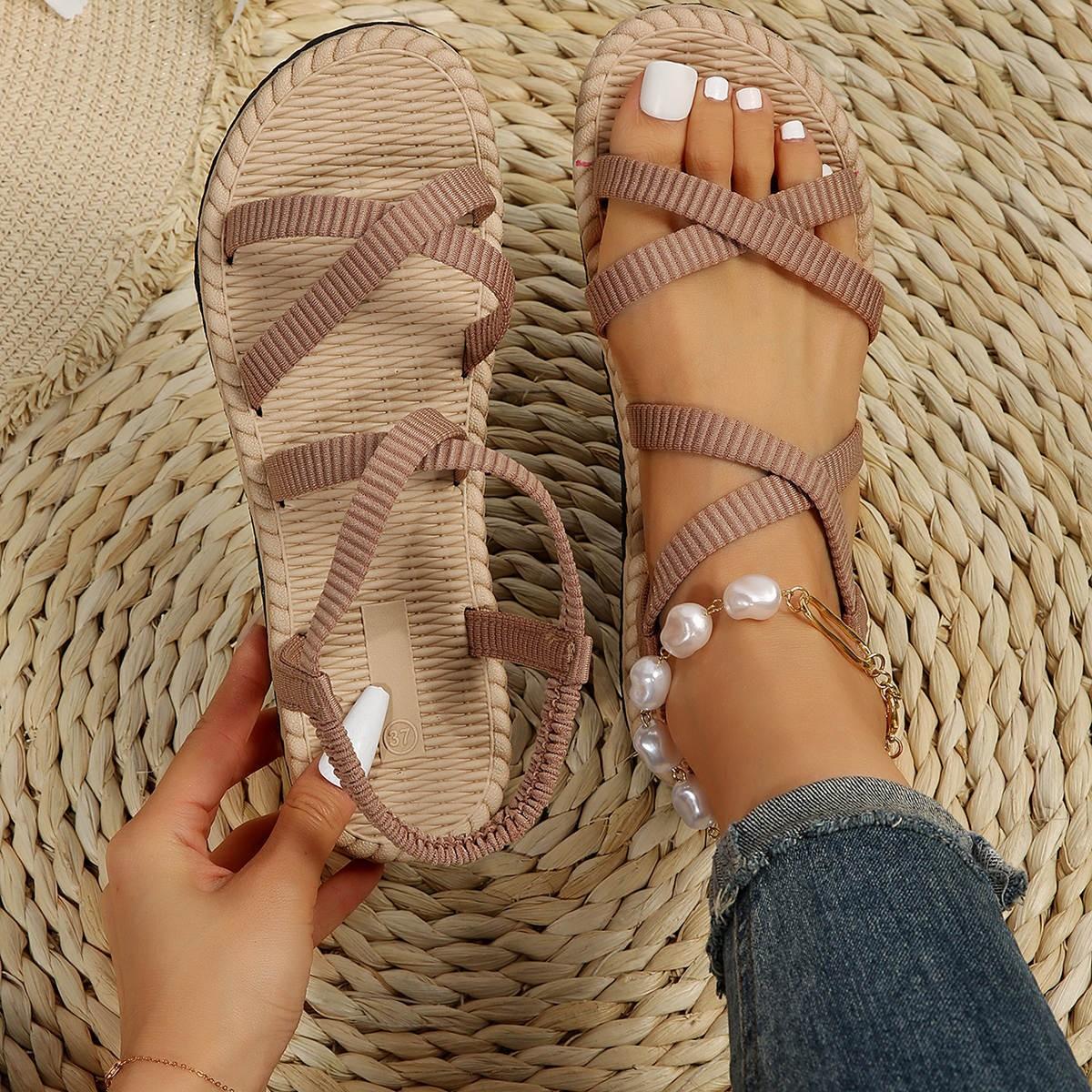 Женские модные сандалии на плоской подошве с открытым носком, удобная повседневная обувь, тапочки, повседневные сандалии в богемном стиле, тапочки 39 бежевый
Женские модные сандалии на плоской подошве с открытым носком, удобная повседневная обувь, тапочки, повседневные сандалии в богемном стиле, тапочки 39 бежевый