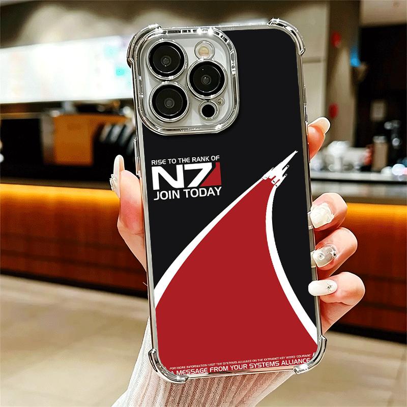 N7 Mass Effect Soft Phone Case For iPhone 15 16 17 Air 14 Pro Max 16E Plus 13 12 Mini Plating Anti-Fall Fundas iPhone 17 Air
N7 Mass Effect Soft Phone Case For iPhone 15 16 17 Air 14 Pro Max 16E Plus 13 12 Mini Plating Anti-Fall Fundas iPhone 17 Air