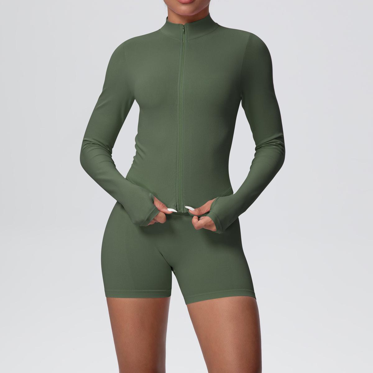 Stand Collar Zipper Yoga Jacket & Quick-Dry Shorts Set for Women Medium
Stand Collar Zipper Yoga Jacket & Quick-Dry Shorts Set for Women Medium