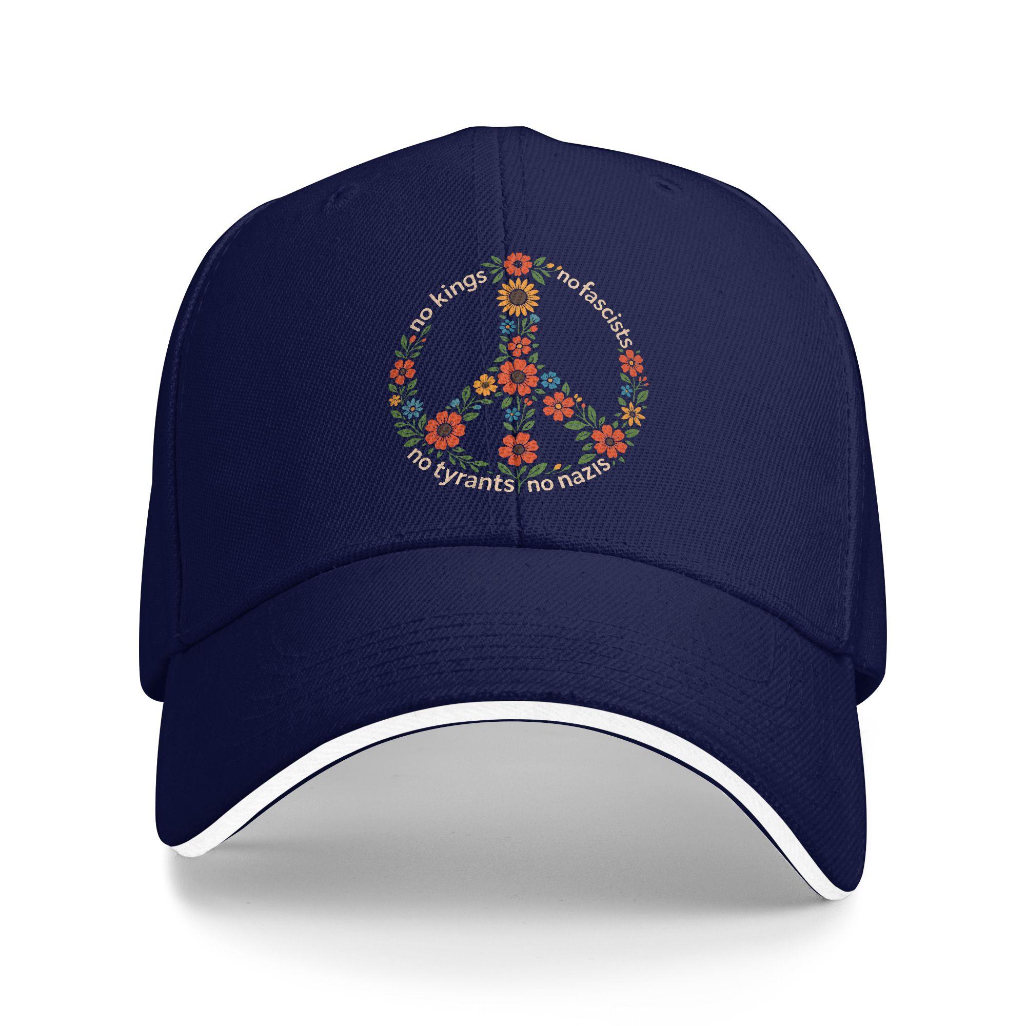No Kings No Fascists Peace Symbol Floral Hippie Baseball Cap Fashion Trucker Hat Summer Men Women Tennis Skate Baseball Caps As Picture темно-синього кольору
No Kings No Fascists Peace Symbol Floral Hippie Baseball Cap Fashion Trucker Hat Summer Men Women Tennis Skate Baseball Caps As Picture темно-синього кольору