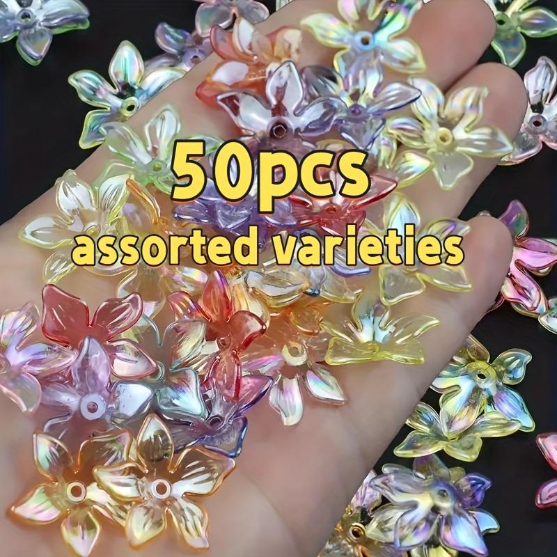 50pcs Rainbow Acrylic Flower Beads, Transparent Petal Beads, Suitable for DIY Necklace, Earring, and Decorative Bead Making Acce 50pcs
50pcs Rainbow Acrylic Flower Beads, Transparent Petal Beads, Suitable for DIY Necklace, Earring, and Decorative Bead Making Acce 50pcs