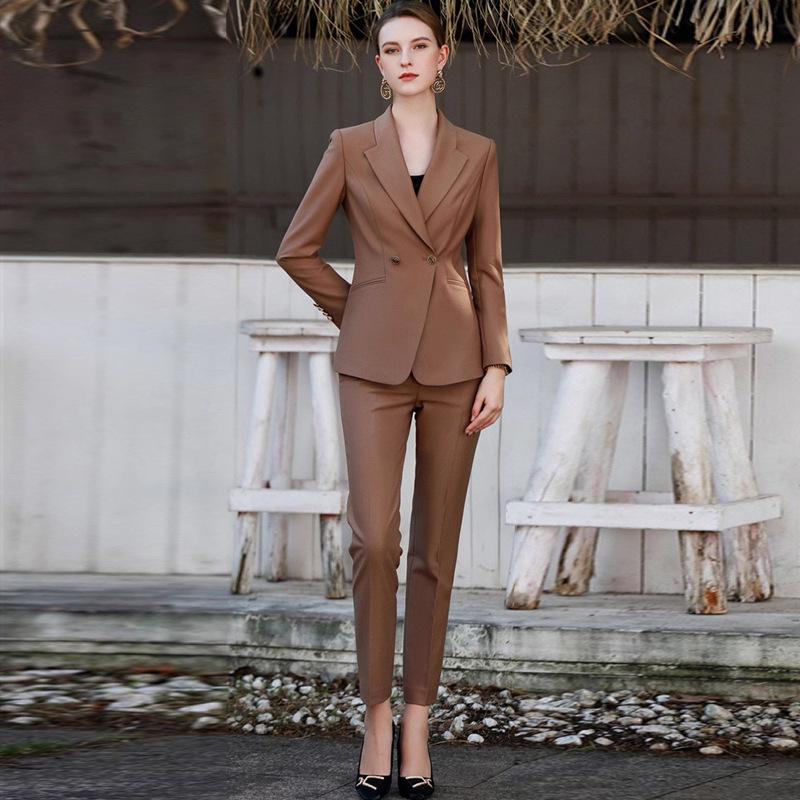 2024 Spring Women s Coffee Suit Jacket Blazer Set with Long Sleeves - Chic Two-Piece Office Wear M
2024 Spring Women s Coffee Suit Jacket Blazer Set with Long Sleeves - Chic Two-Piece Office Wear M
