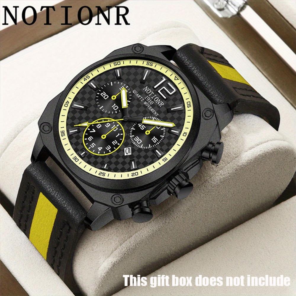NOTIONR Business Men s Fashion Black & Blue Dial Quartz Calendar Watches, Luxury Mens Black & Blue Sports Wrist Watch
NOTIONR Business Men s Fashion Black & Blue Dial Quartz Calendar Watches, Luxury Mens Black & Blue Sports Wrist Watch