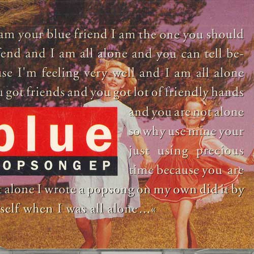 CD BLUE - Popsong EP WeCD063 A West Side Fab 1994 Sweden Dance & Electronica Used
CD BLUE - Popsong EP WeCD063 A West Side Fab 1994 Sweden Dance & Electronica Used